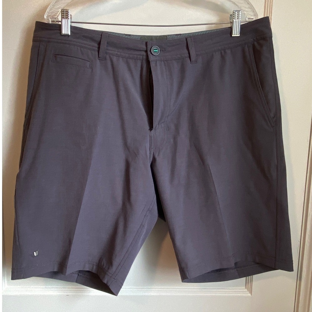 Linksoul Boardwalker Golf Shorts Mens 36 Dark Gray Charcoal Stretch LS651